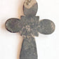 19th century RUSSIAN ORTHODOX SILVER ENAMEL icon NECK CROSS antique