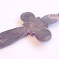 19th century RUSSIAN ORTHODOX SILVER ENAMEL icon NECK CROSS antique