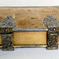 1857 GERMAN HYMNAL VELVET BINDING w/ BEAUTIFUL SILVER FITTINGS & CLASPS antique