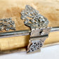1857 GERMAN HYMNAL VELVET BINDING w/ BEAUTIFUL SILVER FITTINGS & CLASPS antique