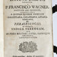 1756 ETYMOLOGICAL LATIN DICTIONARY antique PIGSKIN BINDING w/ CLASPS
