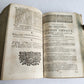 1756 ETYMOLOGICAL LATIN DICTIONARY antique PIGSKIN BINDING w/ CLASPS