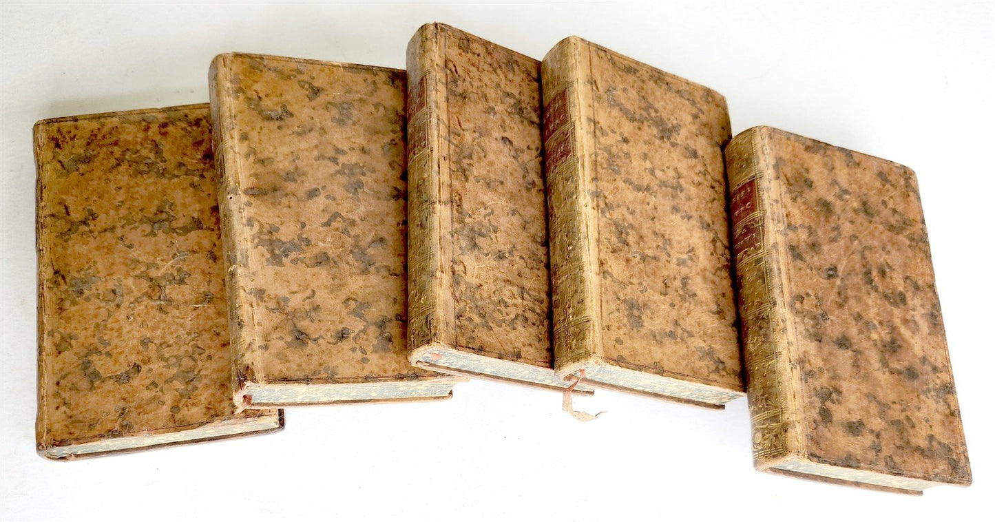 1742 TURKISH SPY in Courts of Christian Princes 5 VOLUMES antique ILLUSTRATED