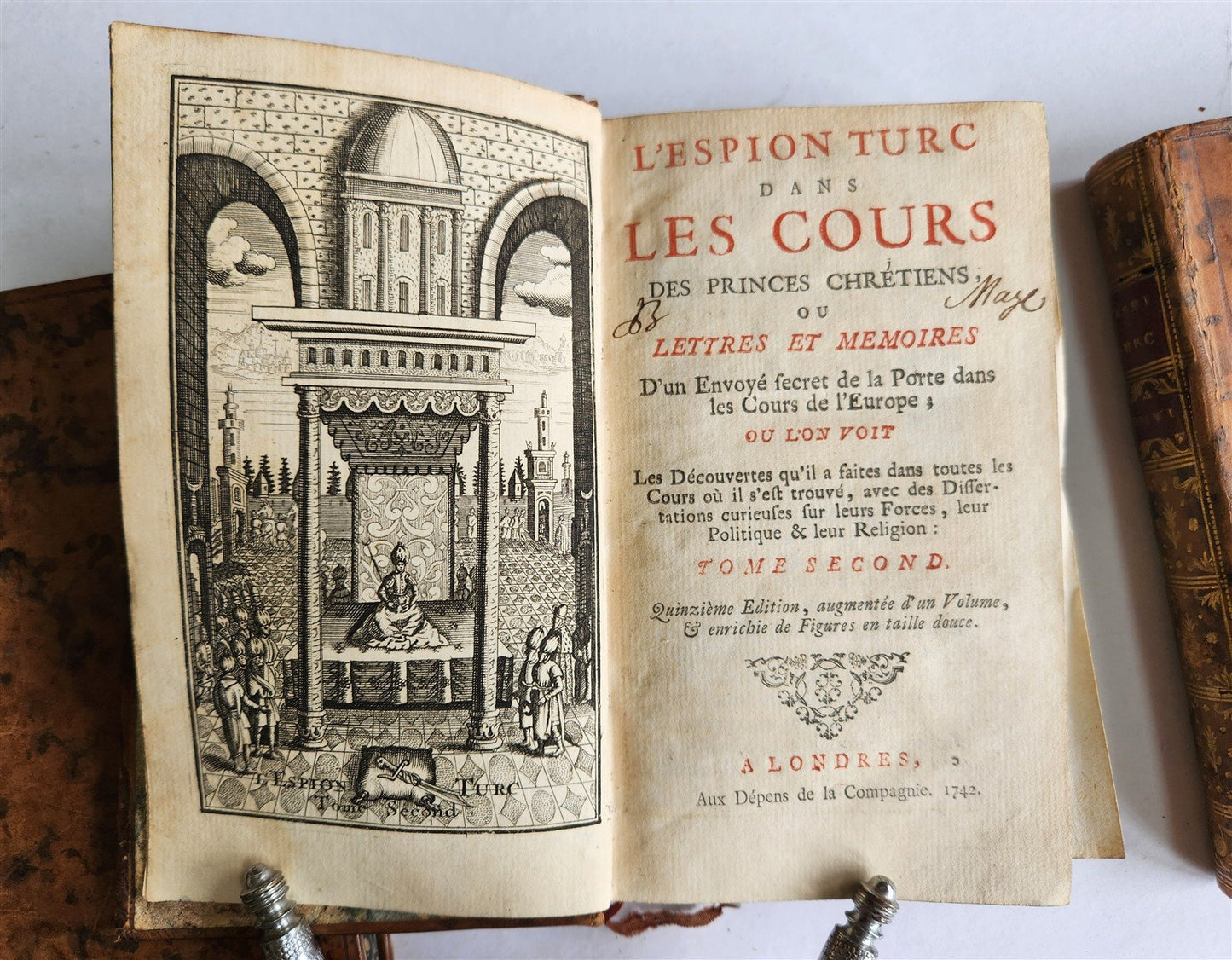 1742 TURKISH SPY in Courts of Christian Princes 5 VOLUMES antique ILLUSTRATED