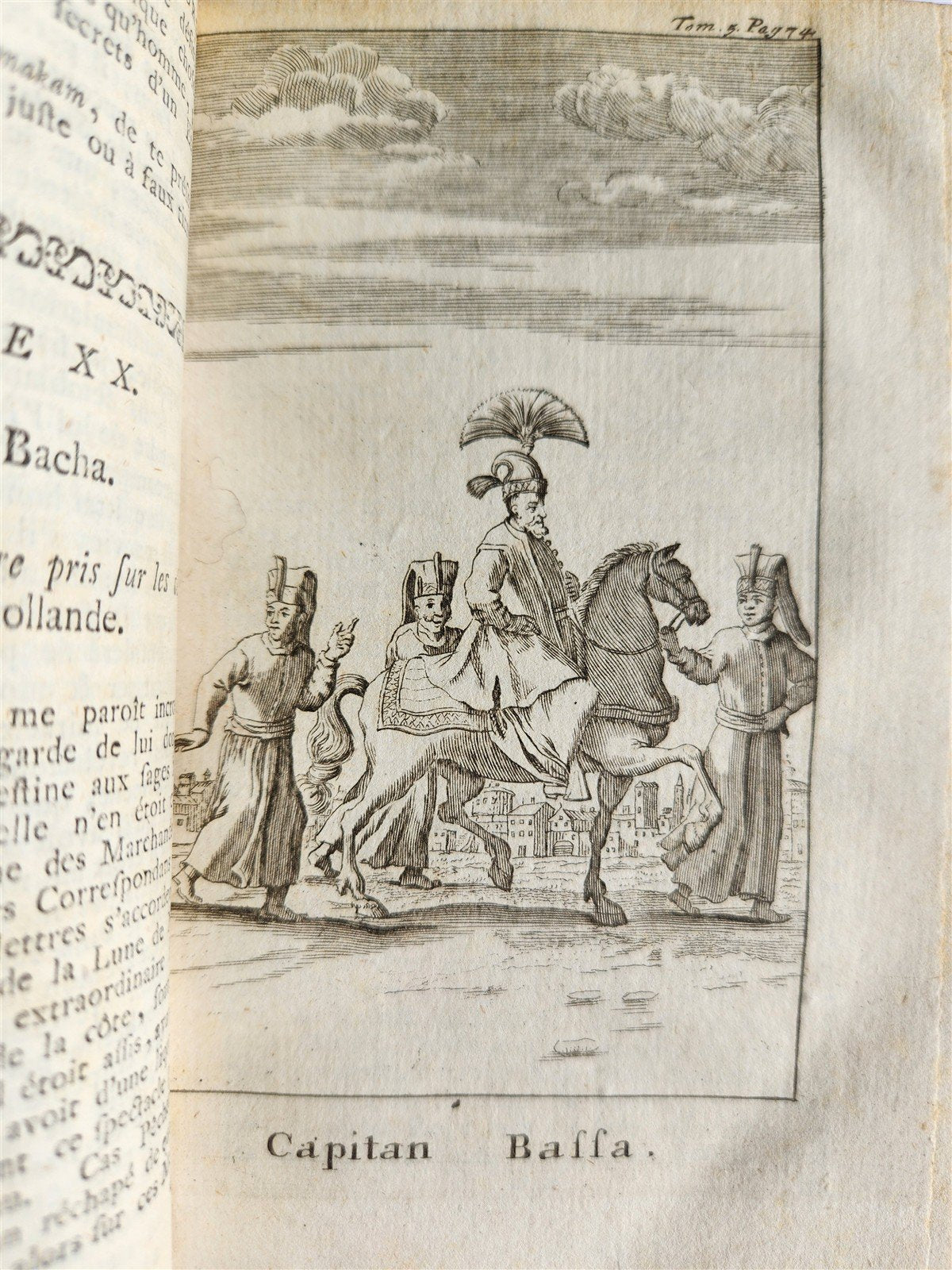 1742 TURKISH SPY in Courts of Christian Princes 5 VOLUMES antique ILLUSTRATED