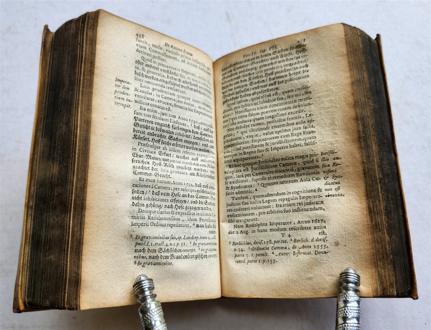 1647 RATIONE STATUS in IMPERIO NOSTRO ROMANO-GERMANICO antique VELLUM BINDING