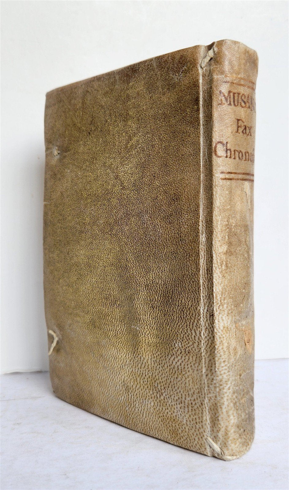 1701 FAX CHRONOLOGICA ad OMNIGENAM HISTORIAM antique VELLUM BINDING