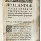 1622 APOLOGETICUS EORUM QVI HOLLANDIAE by Hugone Grotio antique VELLUM BINDING