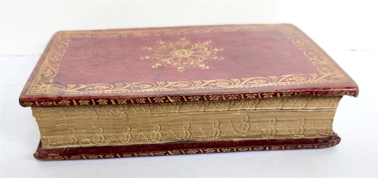 1741 OFFICIUM HEBDOMADAE SANCTAE antique DECORATIVE BINDING Holy Week Office