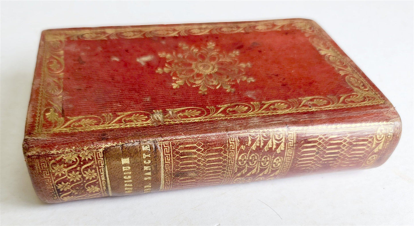 1741 OFFICIUM HEBDOMADAE SANCTAE antique DECORATIVE BINDING Holy Week Office
