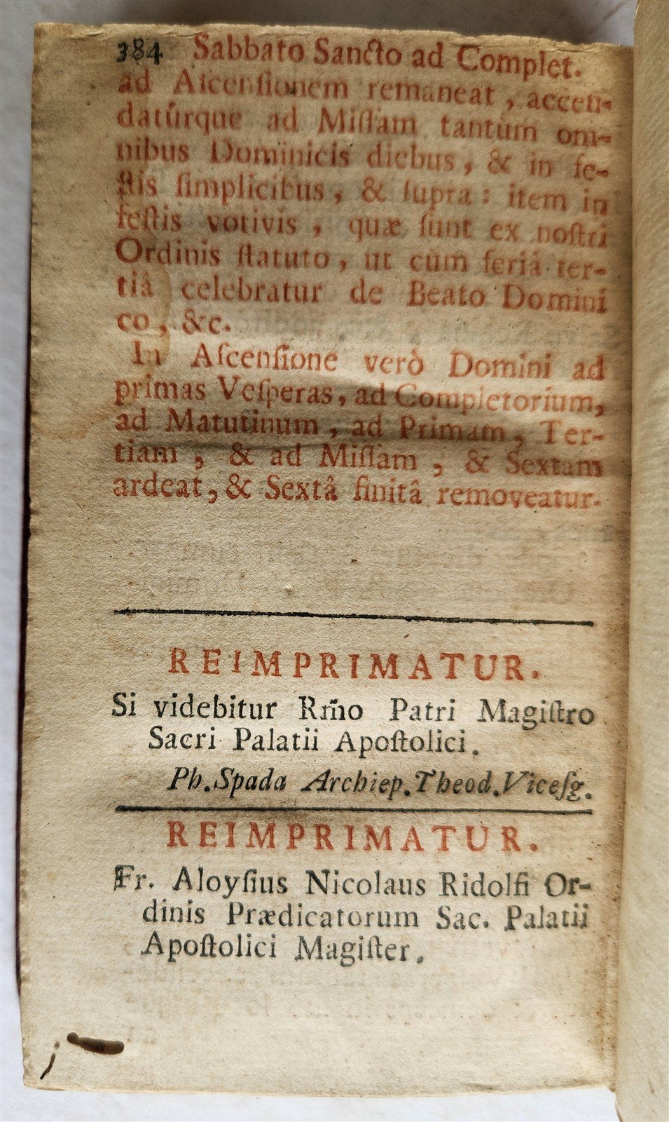 1741 OFFICIUM HEBDOMADAE SANCTAE antique DECORATIVE BINDING Holy Week Office