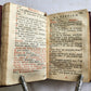 1741 OFFICIUM HEBDOMADAE SANCTAE antique DECORATIVE BINDING Holy Week Office