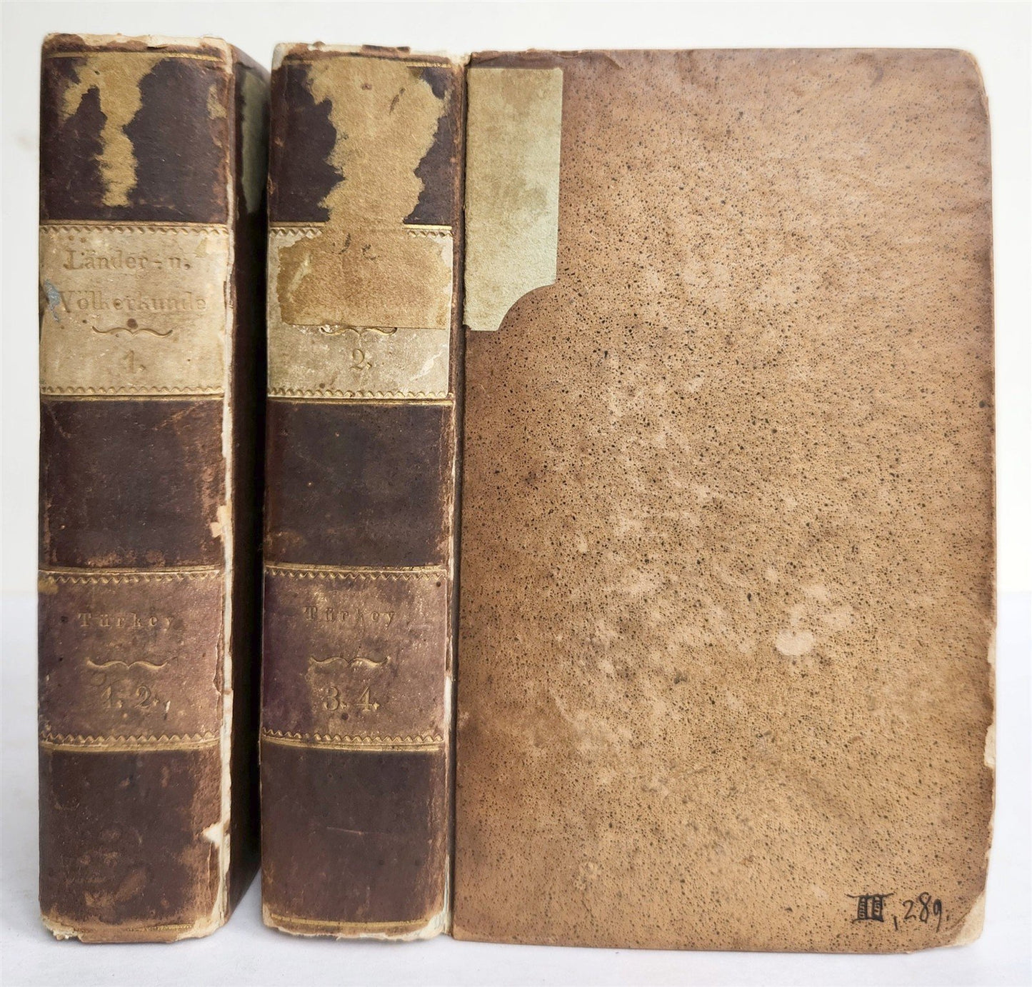 1828 CONSTANTINOPLE & TURKISH STATE antique ILLUSTRATED 2 volumes in German