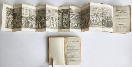 1828 CONSTANTINOPLE & TURKISH STATE antique ILLUSTRATED 2 volumes in German