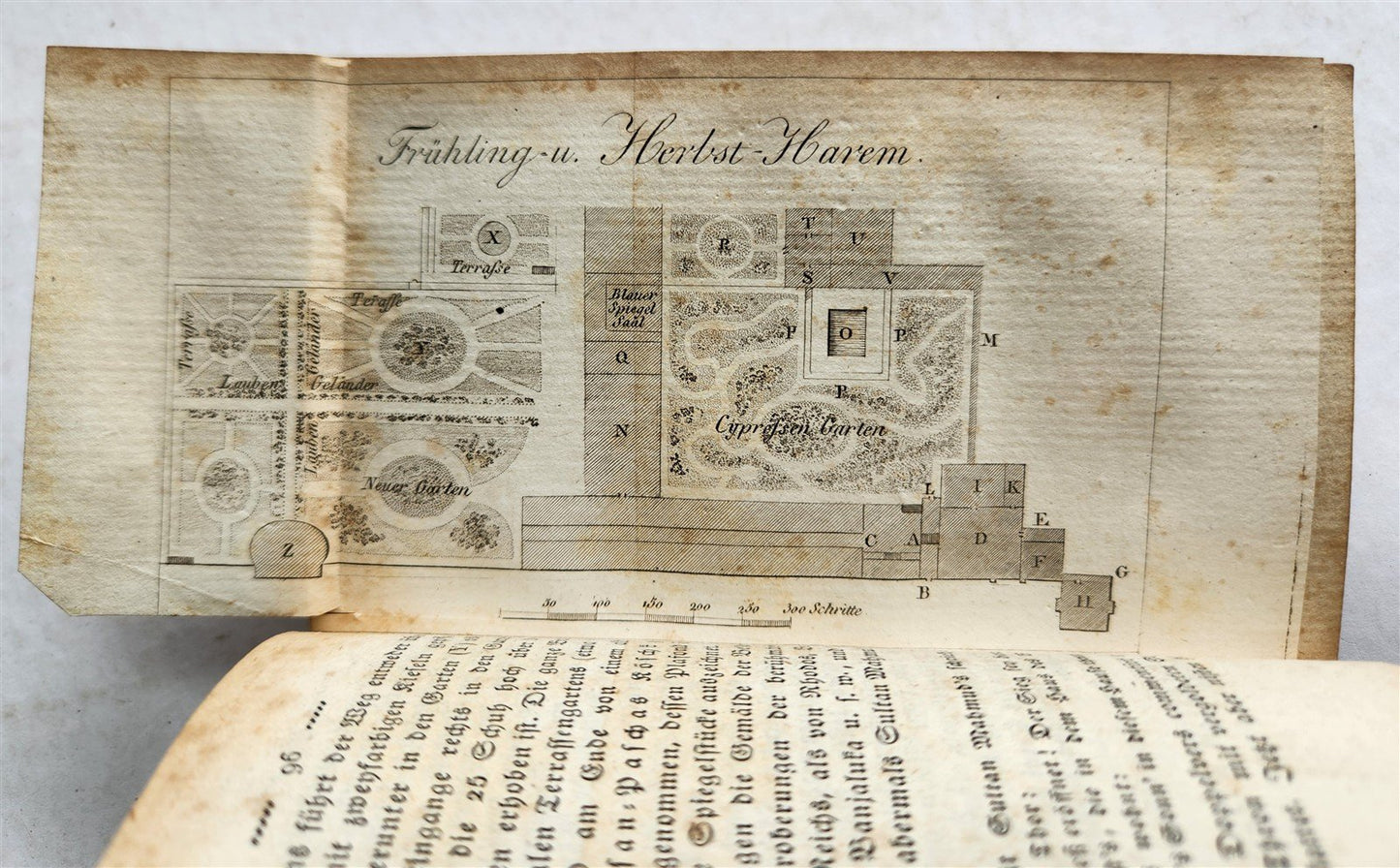 1828 CONSTANTINOPLE & TURKISH STATE antique ILLUSTRATED 2 volumes in German