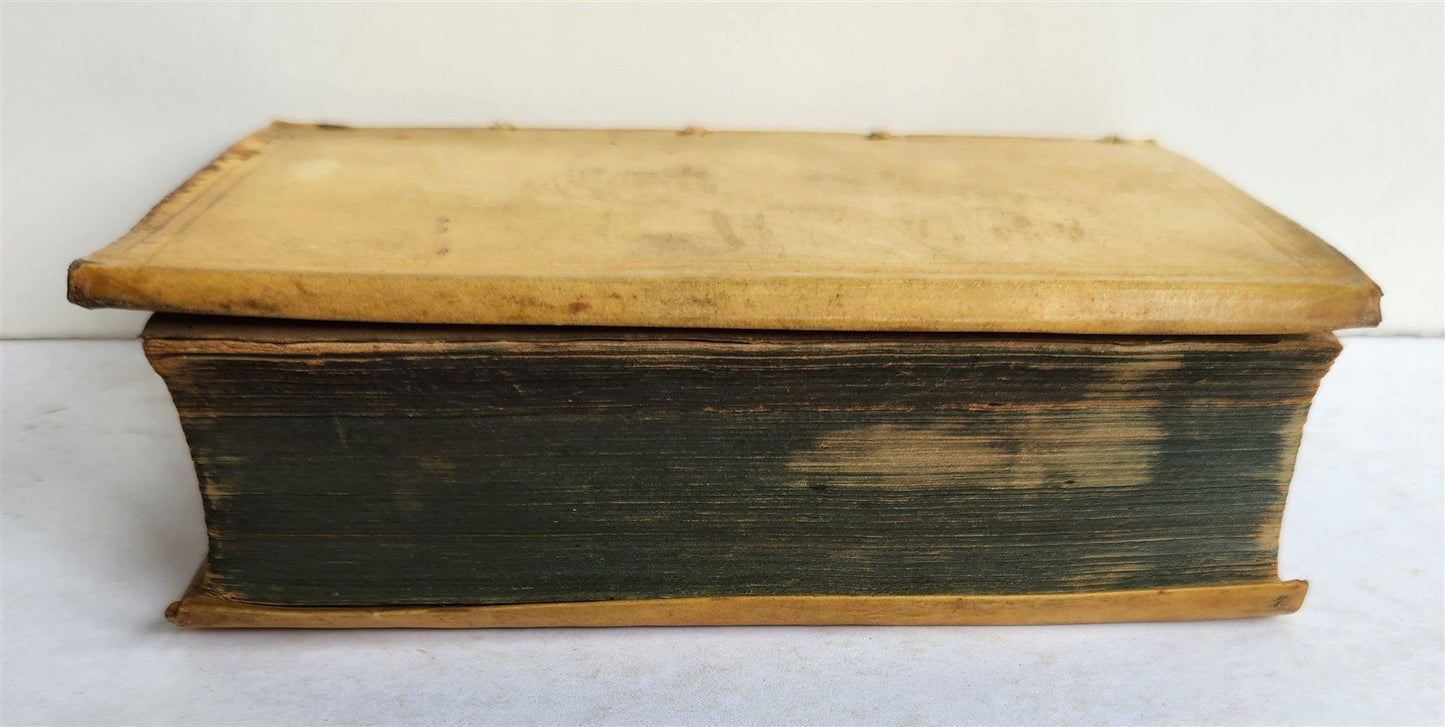 1592 PHILLIP MELANCHTHON BIOGRAPHY antique VELLUM BINDING 16th CENTURY