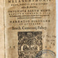 1592 PHILLIP MELANCHTHON BIOGRAPHY antique VELLUM BINDING 16th CENTURY