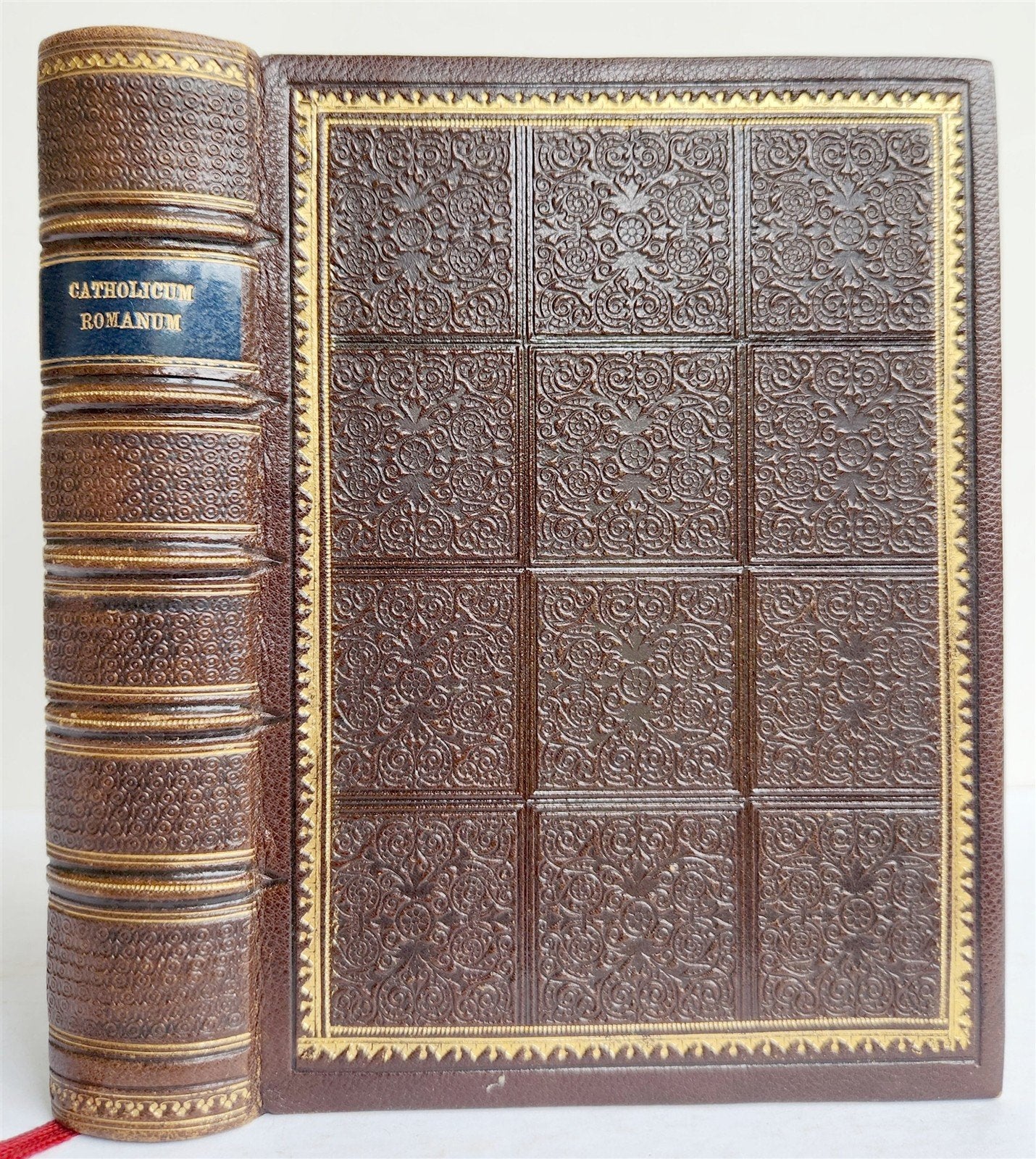1882 Catholicum Romanum antique ILLUSTRATED PRAYER BOOK in GERMAN