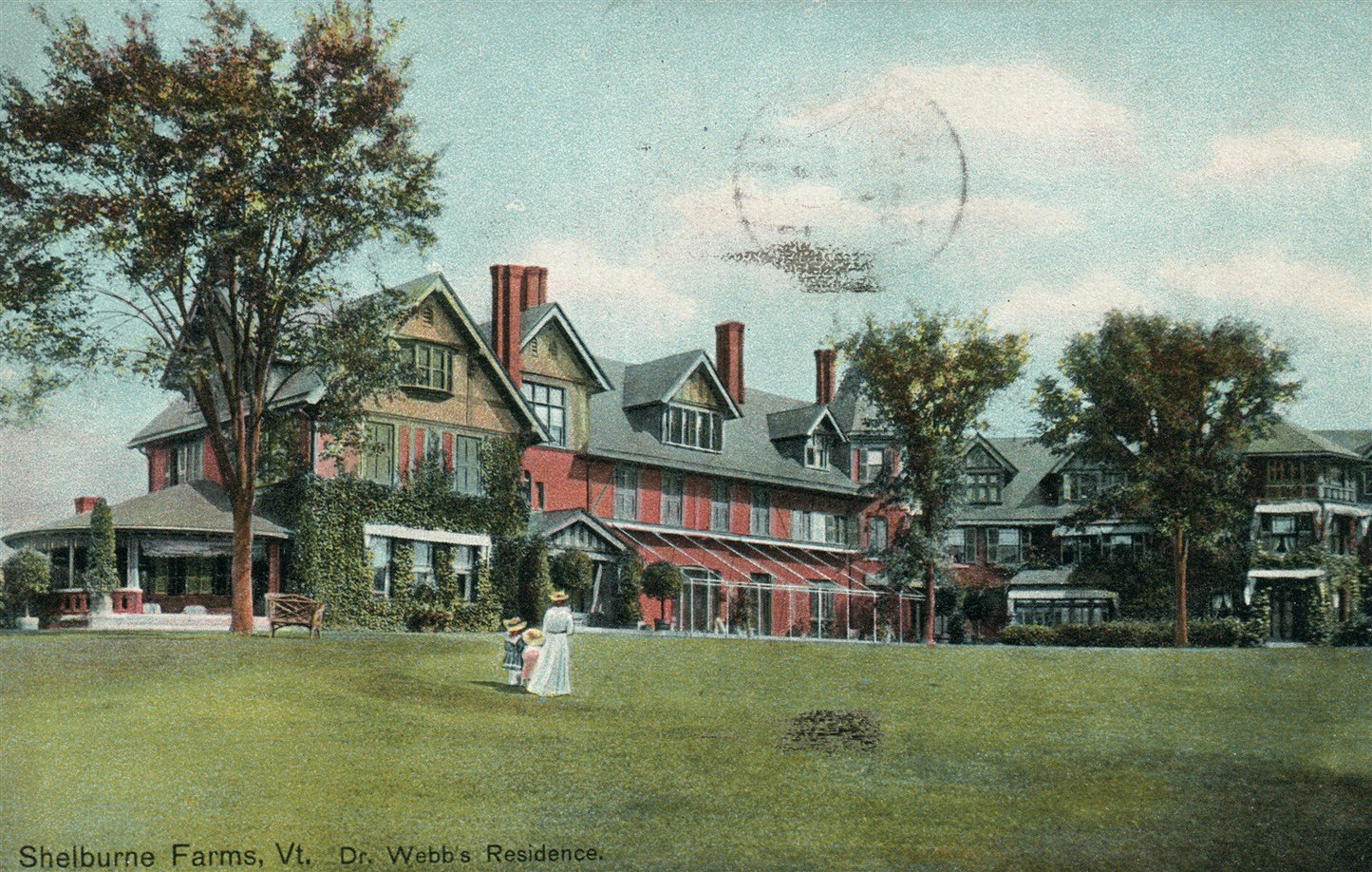 SHELBURNE FARMS VT Dr. WEBBS RESIDENCE ANTIQUE POSTCARD
