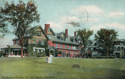 SHELBURNE FARMS VT Dr. WEBBS RESIDENCE ANTIQUE POSTCARD