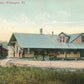 WILMINGTON VT RAILROAD STATION RAILWAY DEPOT ANTIQUE POSTCARD