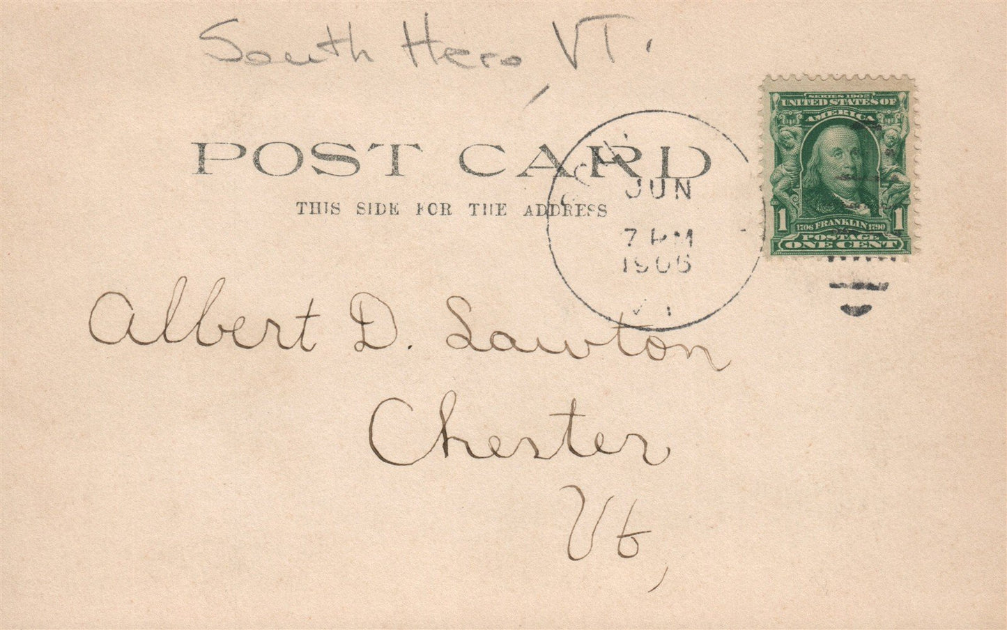 SOUTH HERO VT EAGLE CAMP ANTIQUE REAL PHOTO POSTCARD RPPC