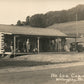 WILLOUGHBY VT GAS STATION THE LOG CABIN ANTIQUE REAL PHOTO POSTCARD RPPC