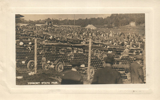 VERMONT STATE FAIR VT ANTIQUE REAL PHOTO POSTCARD RPPC