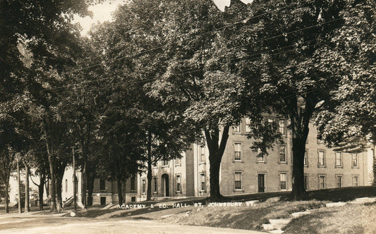 ST. JOHNSBURY VT ACADEMY ANTIQUE REAL PHOTO POSTCARD RPPC