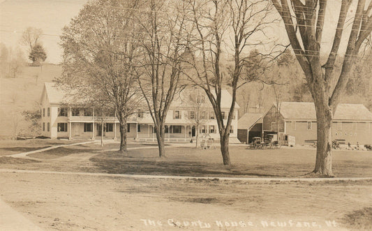 NEWFANE VT COUNTY HOUSE ANTIQUE REAL PHOTO POSTCARD RPPC