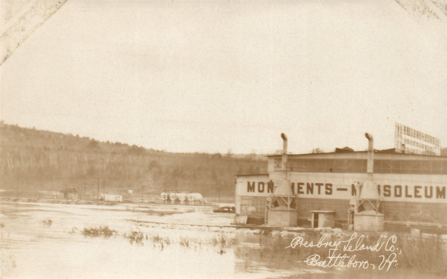 BRATTLEBORO VT PRESBREY LELAND CO. ANTIQUE REAL PHOTO POSTCARD RPPC
