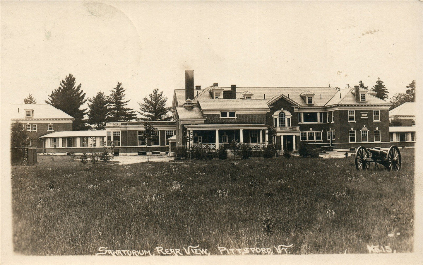 PITTSFORD VT SANATORIUM ANTIQUE REAL PHOTO POSTCARD RPPC