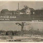 MONTICELLO WI BEFORE & AFTER CYCLON ANTIQUE REAL PHOTO POSTCARD RPPC