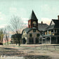 WOODSVILLE NH COURT STREET LOOKING SOUTH ANTIQUE POSTCARD