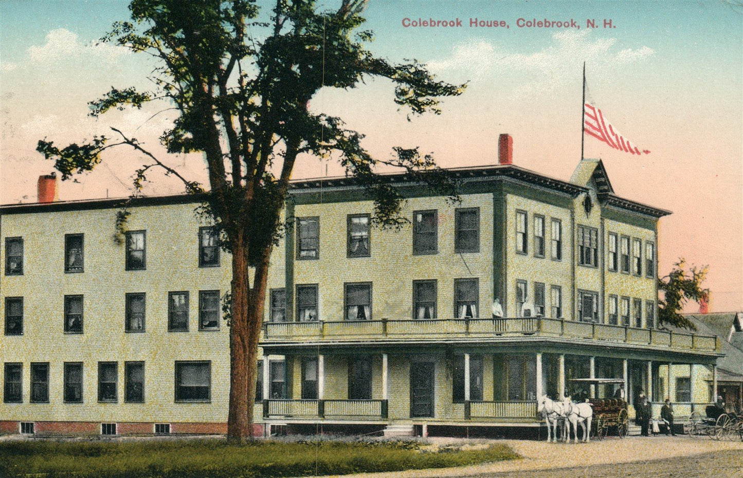 COLEBROOK NH COLEBROOK HOUSE ANTIQUE POSTCARD