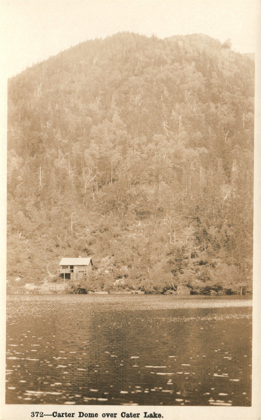 GARTER DOME over GATER LAKE NH ANTIQUE REAL PHOTO POSTCARD RPPC