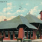 RALEIGH NC RAILROAD STATION RAILWAY DEPOT ANTIQUE POSTCARD