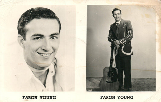 NASHVILLE TN FARON'S FAN CLUB ADVERTISING VINTAGE REAL PHOTO POSTCARD RPPC