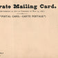 WASHINGTON ARCH DC ANTIQUE PRIVATE MAILING POSTCARD