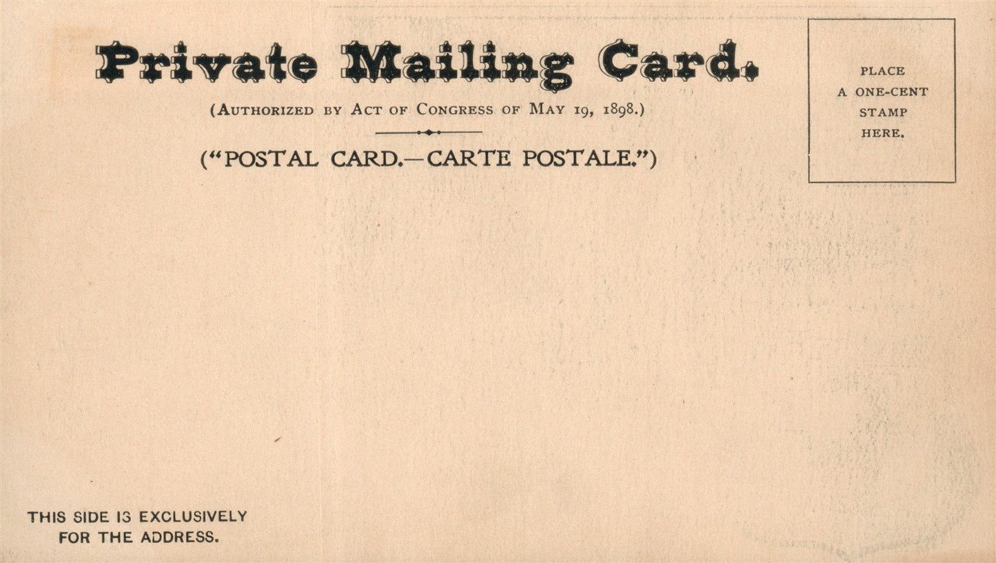 WASHINGTON ARCH DC ANTIQUE PRIVATE MAILING POSTCARD