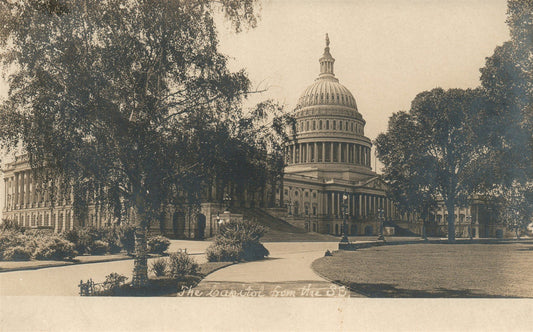 WASHINGTON DC THE CAPITOL ANTIQUE REAL PHOTO POSTCARD RPPC