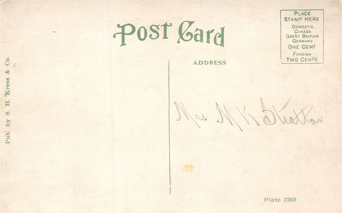 WAYCROSS GA BUSINESS SECTION ANTIQUE POSTCARD