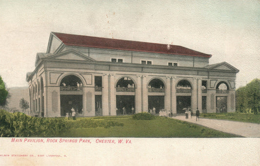 CHESTER WV ROCK SPRINGS PARK ANTIQUE POSTCARD