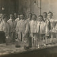 PHARMACY TEAM CHEMISTRY EQUIPMENT ANTIQUE REAL PHOTO POSTCARD RPPC
