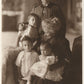 GERMAN KAISER WILHELM II w/ FAMILY ANTIQUE REAL PHOTO POSTCARD RPPC