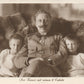 GERMAN KAISER WILHELM II w/ KIDS ANTIQUE REAL PHOTO POSTCARD RPPC