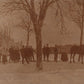 SKIERS ANTIQUE REAL PHOTO POSTCARD RPPC
