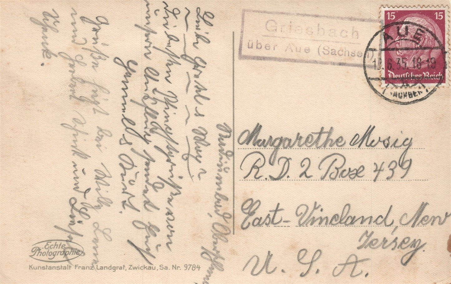 RADIUMBAD OBERSCHLEMA mit BLOCK GERMANY ANTIQUE REAL PHOTO POSTCARD RPPC