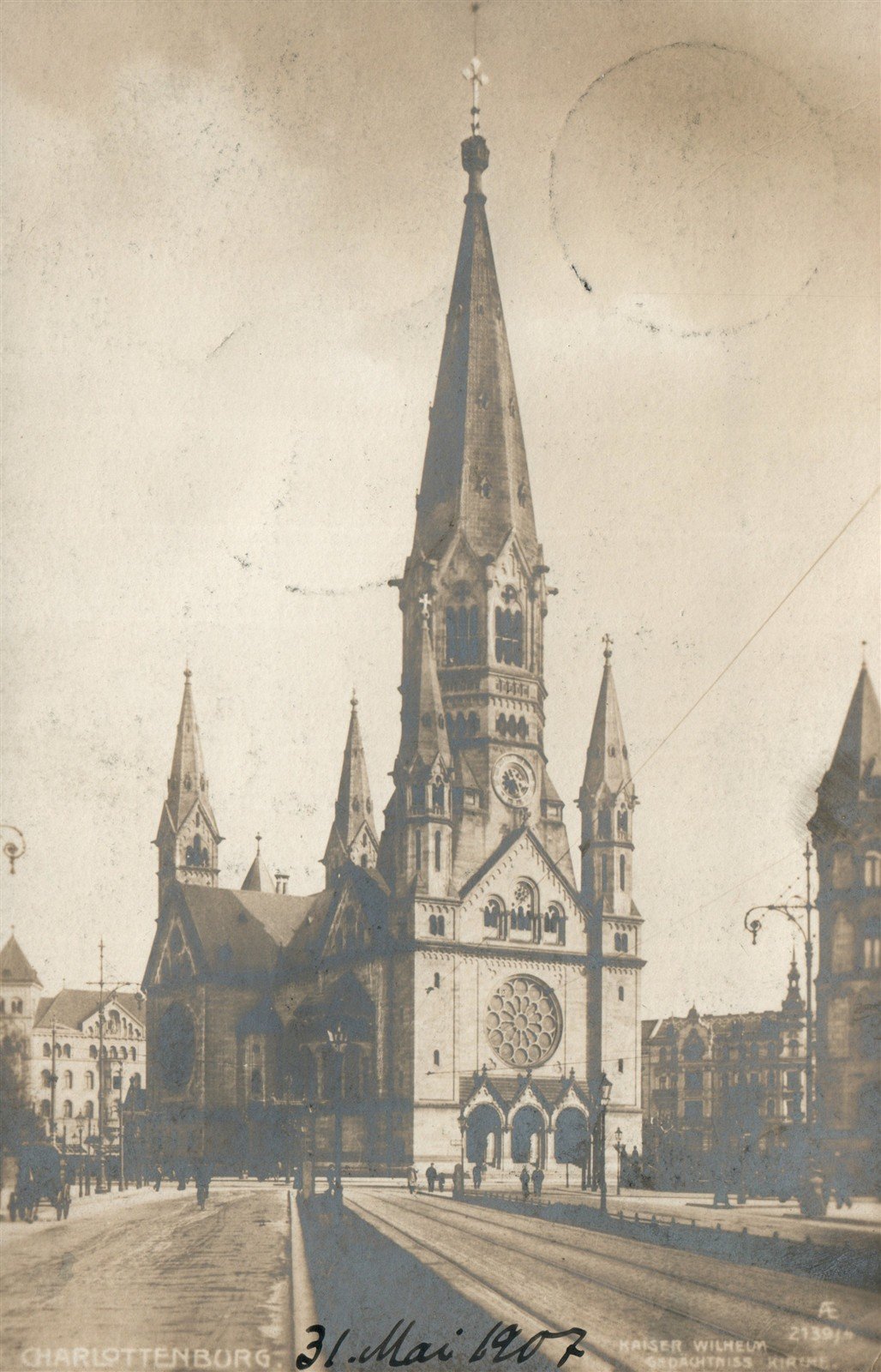 CHARLOTTENBURG GERMANY ANTIQUE REAL PHOTO POSTCARD RPPC