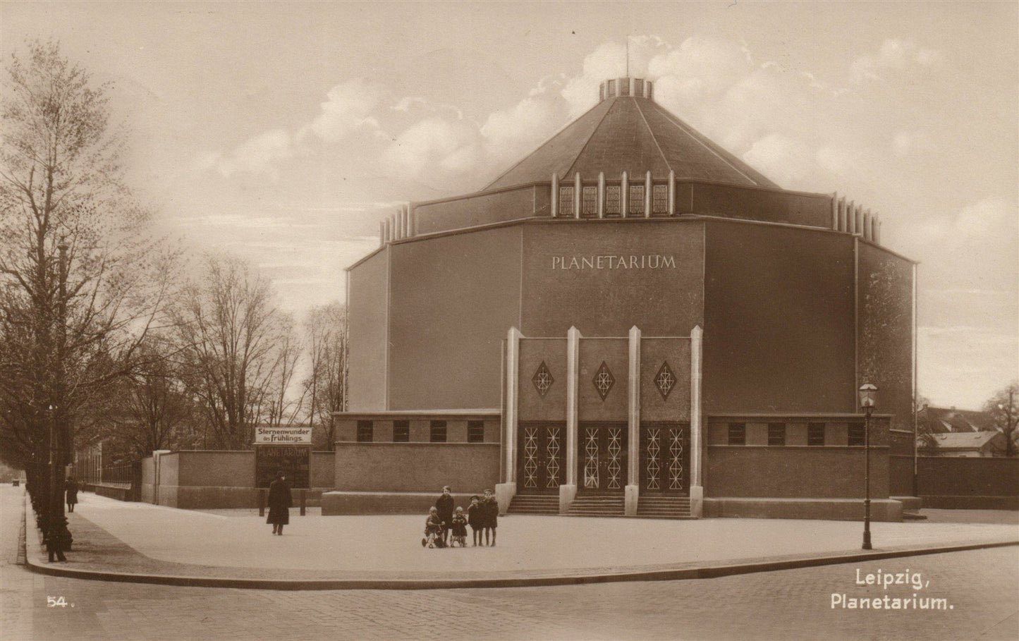 LEIPZIG GERMANY PLANETARIUM VINTAGE REAL PHOTO POSTCARD RPPC